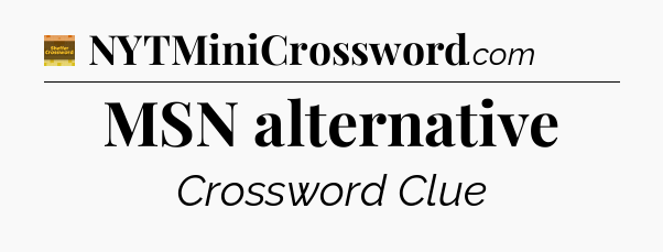 MSN alternative - Eugene Sheffer Crossword