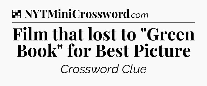 Solution: Film that lost to 