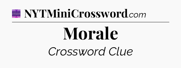 Morale - Thomas Joseph Crossword