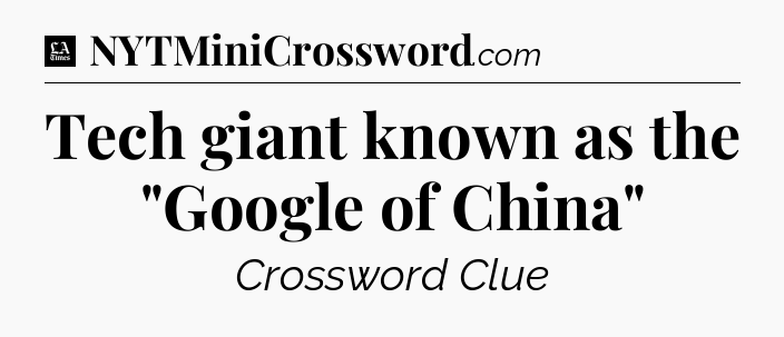 Tech giant known as the 