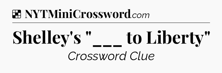 Solution: Shelley's 