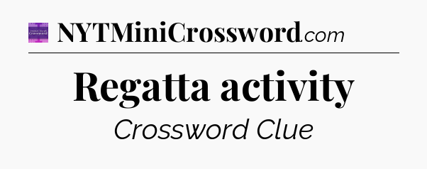 Regatta activity - Thomas Joseph Crossword