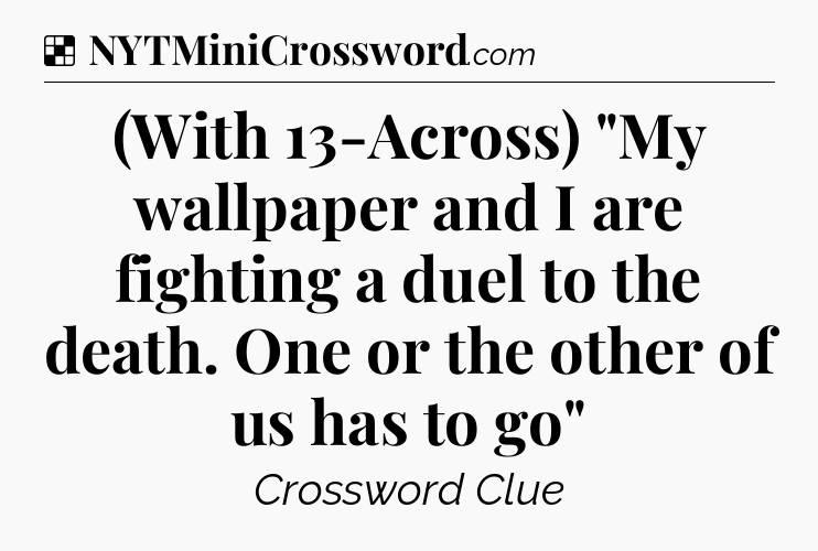 Solution: (With 13-Across) 