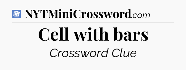 Cell with bars Puzzle Page Crossword Clue