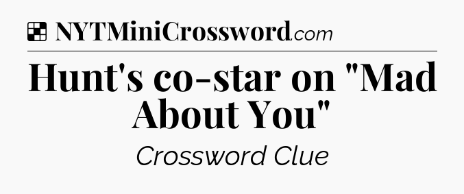 Solution: Hunt's co-star on 