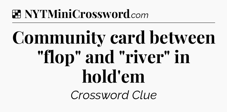 Solution: Community card between 