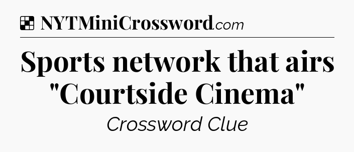 Solution: Sports network that airs 