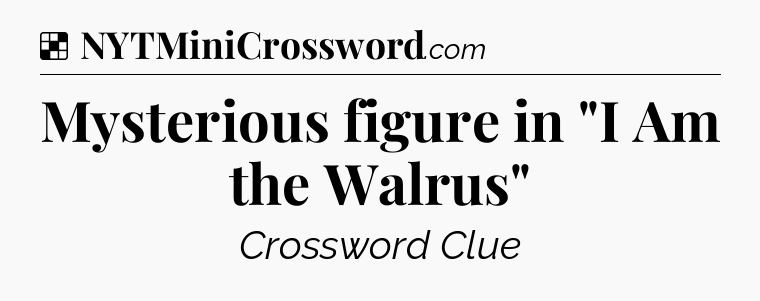 Solution: Mysterious figure in 