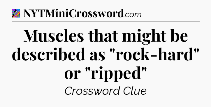 Muscles that might be described as 