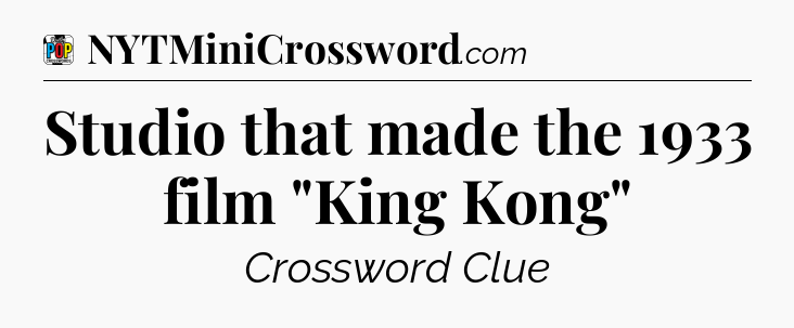 Studio that made the 1933 film 