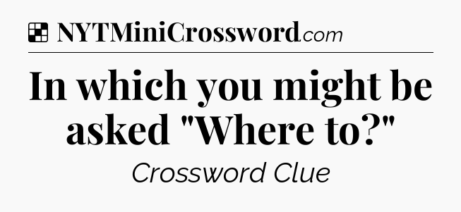 Solution: In which you might be asked 