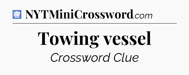 Towing vessel Puzzle Page Crossword Clue