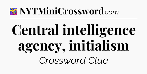 Central intelligence agency, initialism Codycross