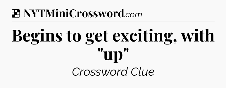 Solution: Begins to get exciting, with 