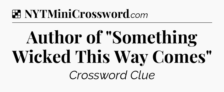 Solution: Author of 