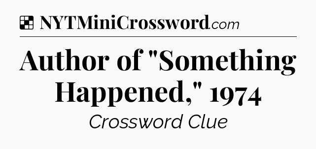 Solution: Author of 