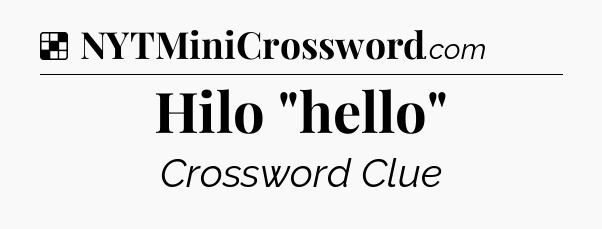 Solution: Hilo 