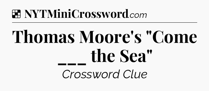 Solution: Thomas Moore's 