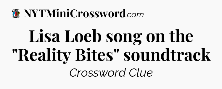 Lisa Loeb song on the 