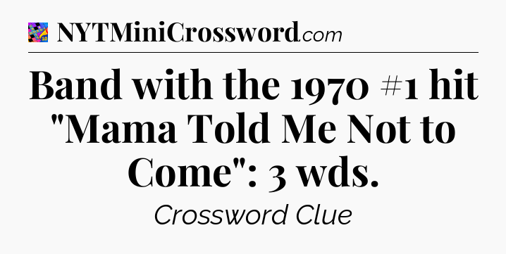 Band with the 1970 #1 hit 