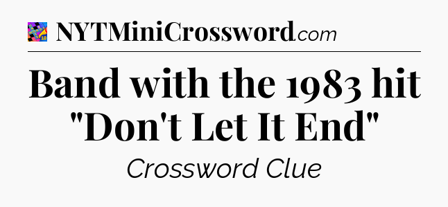 Band with the 1983 hit 