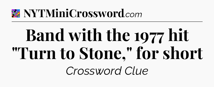 Band with the 1977 hit 