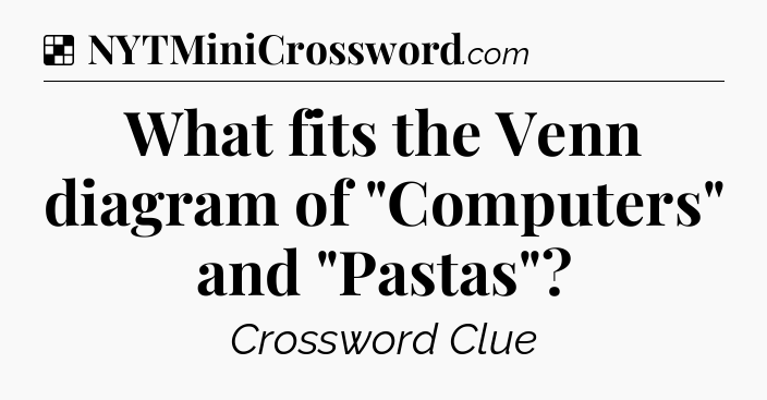 Solution: What fits the Venn diagram of 