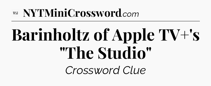 Barinholtz of Apple TV+'s 