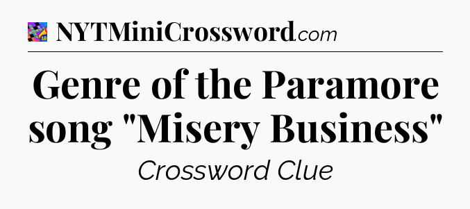 Genre of the Paramore song 