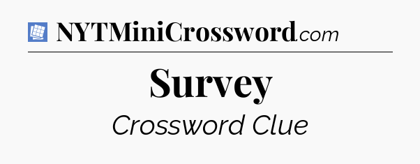 Survey Puzzle Page Crossword Clue