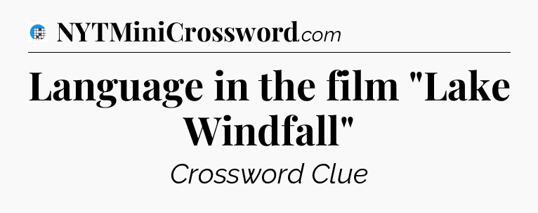 Language in the film 