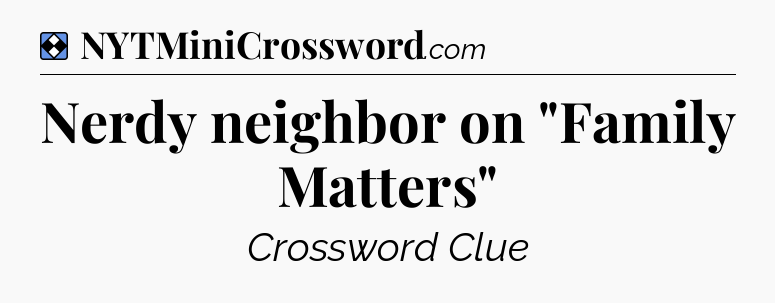 Solution: Nerdy neighbor on 