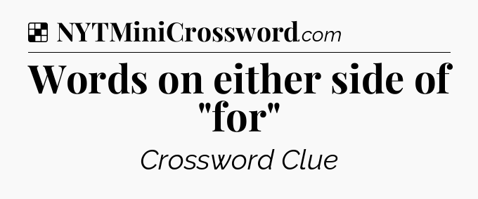 Words on either side of 