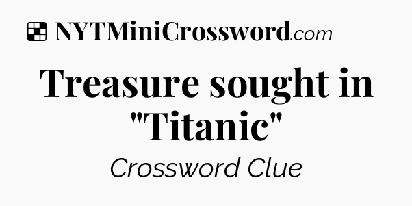 Solution: Treasure sought in 
