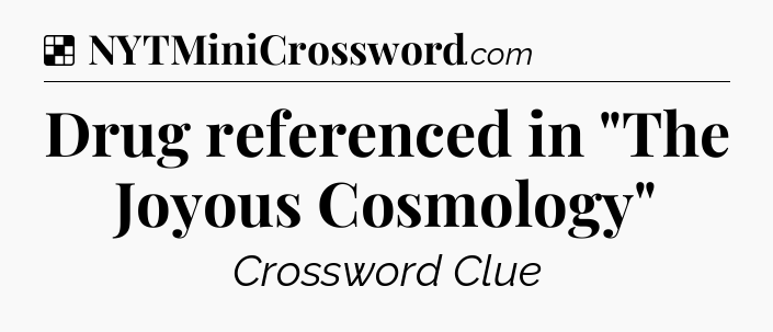 Solution: Drug referenced in 