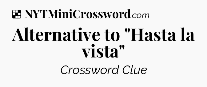 Solution: Alternative to 