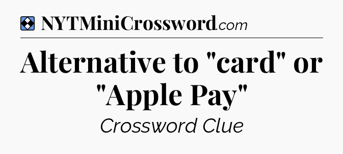 Solution: Alternative to 