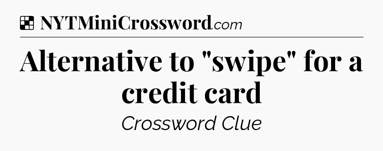 Solution: Alternative to 