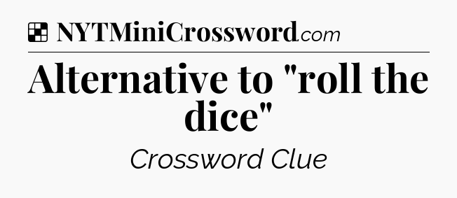 Solution: Alternative to 