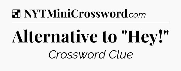 Solution: Alternative to 