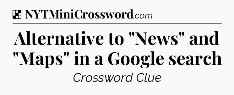 Solution: Alternative to 