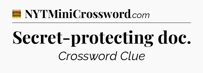 Secret-protecting doc crossword clue Eugene Sheffer