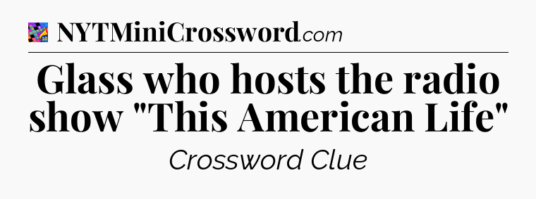 Glass who hosts the radio show 