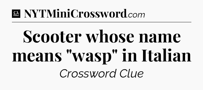 Scooter whose name means 