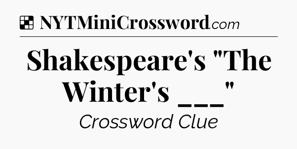 Solution: Shakespeare's 