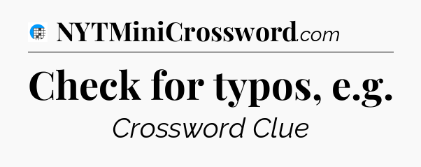 Check for typos, e.g Crossword Clue