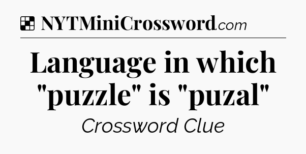 Solution: Language in which 