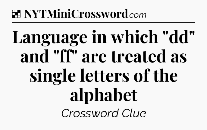 Solution: Language in which 