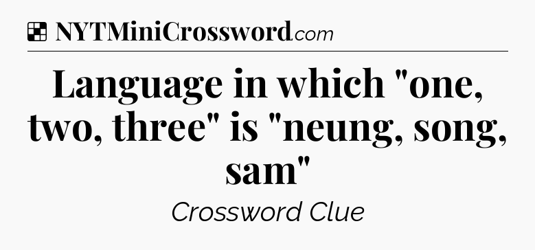 Solution: Language in which 