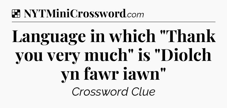 Solution: Language in which 